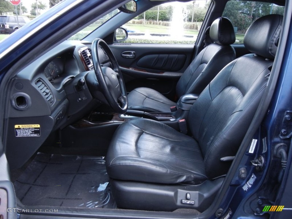 2005 Sonata LX V6 - Ardor Blue / Black photo #11