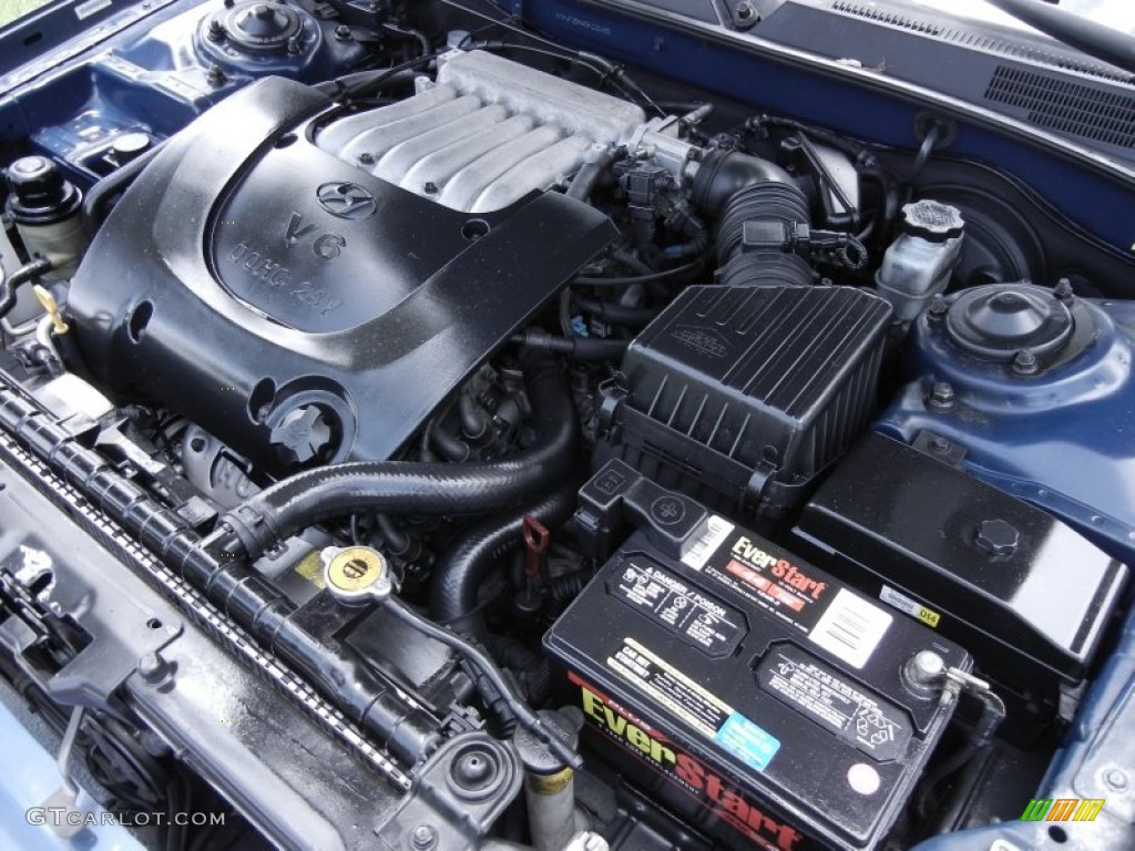 2005 Sonata LX V6 - Ardor Blue / Black photo #28