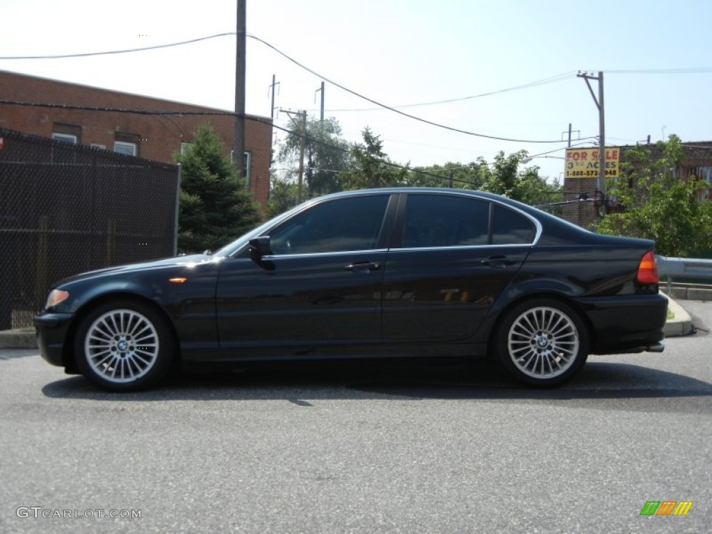 2003 3 Series 330xi Sedan - Black Sapphire Metallic / Black photo #36