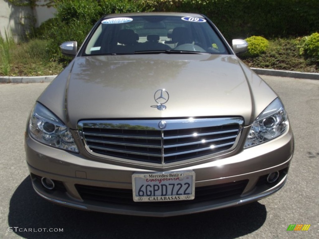 2009 C 300 Sport - Sand Beige Metallic / Almond/Mocha photo #7