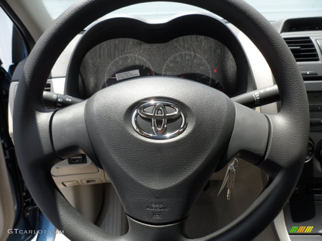 2012 Corolla  - Tropical Sea Metallic / Bisque photo #28