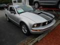 2007 Satin Silver Metallic Ford Mustang V6 Deluxe Coupe  photo #2