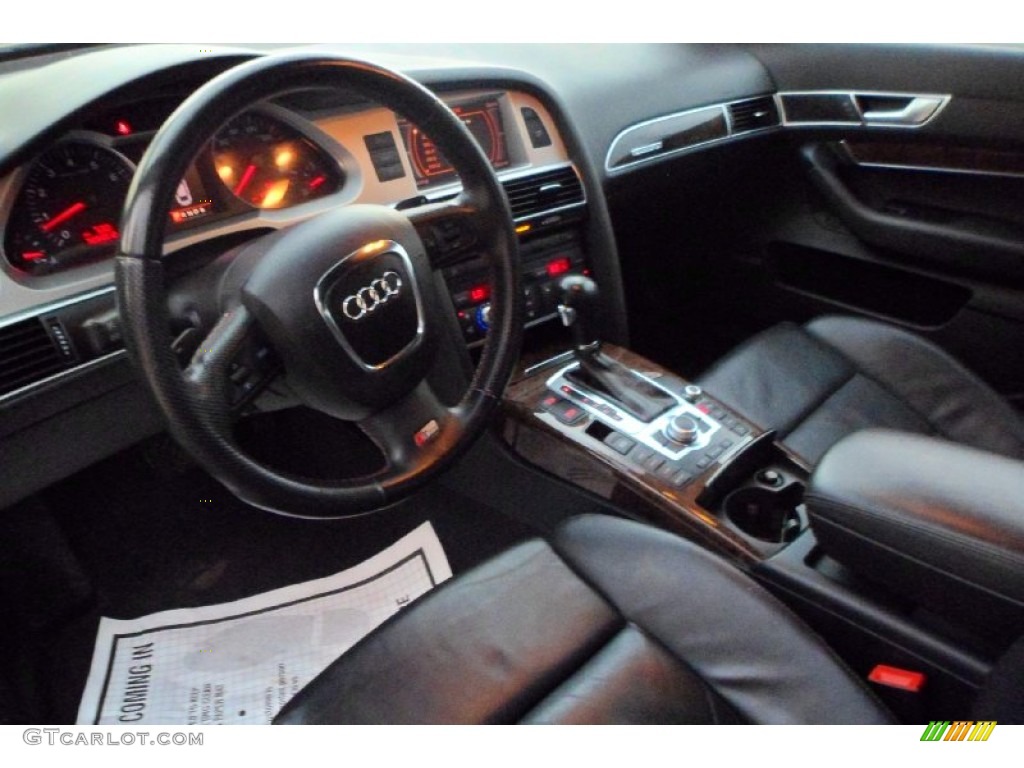Black Interior 2008 Audi A6 3.2 quattro Sedan Photo #68395962