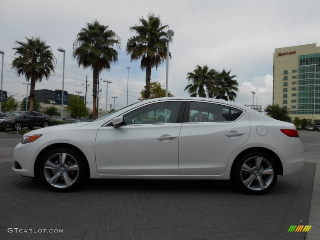 2013 ILX 2.0L Technology - Bellanova White Pearl / Ebony photo #4