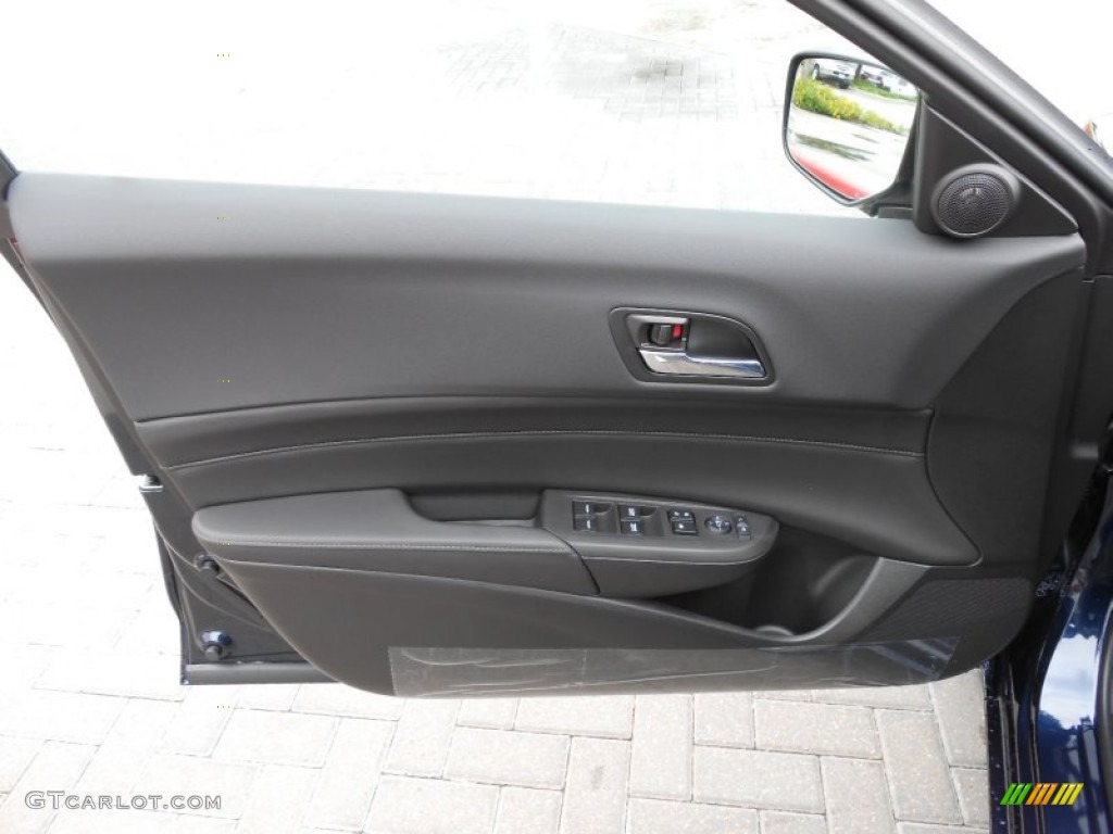 2013 Acura ILX 2.0L Premium Ebony Door Panel Photo #68396919