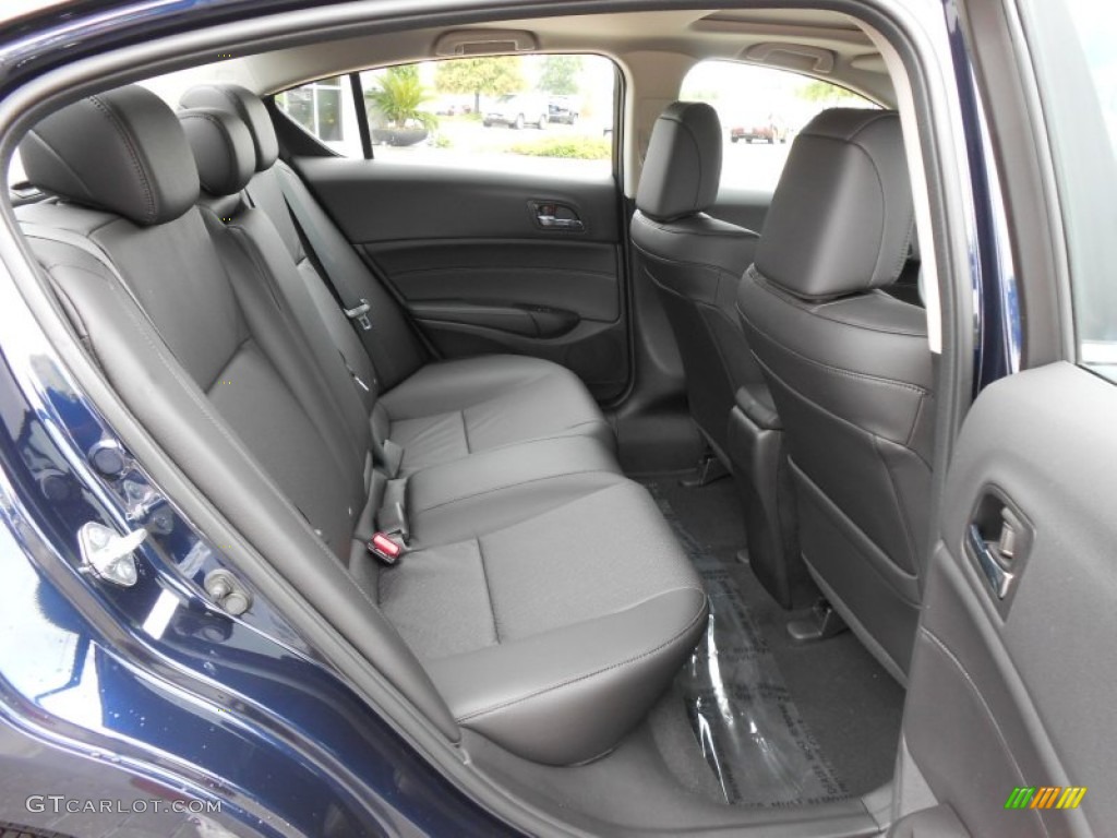 Ebony Interior 2013 Acura ILX 2.0L Premium Photo #68396952