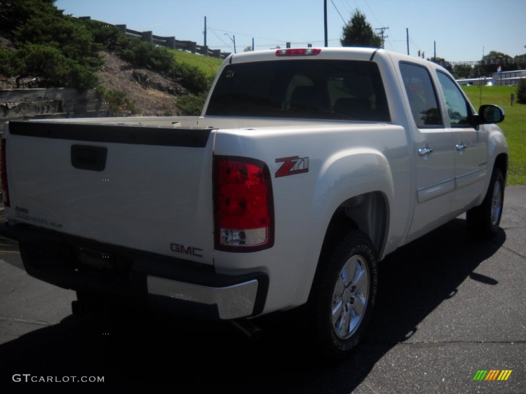 2012 Sierra 1500 SLE Crew Cab - Summit White / Dark Titanium/Light Titanium photo #2