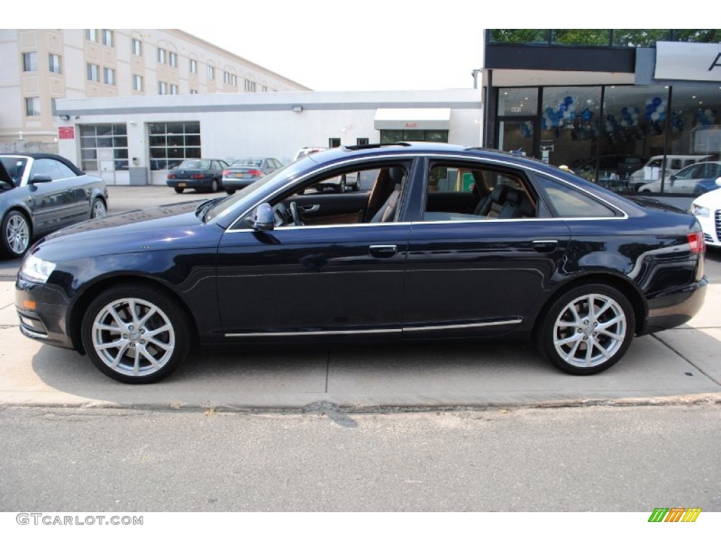 Night Blue Pearl Effect 2009 Audi A6 3.0T quattro Sedan Exterior Photo #68400441