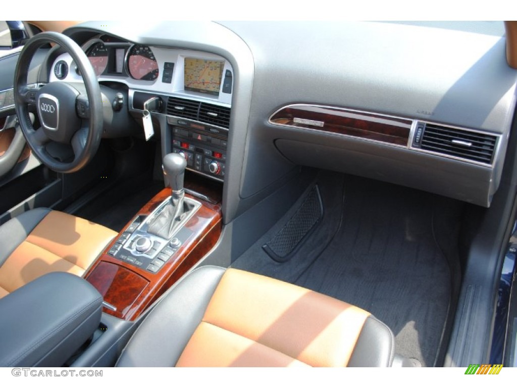 2009 Audi A6 3.0T quattro Sedan Amaretto/Black Dashboard Photo #68400483