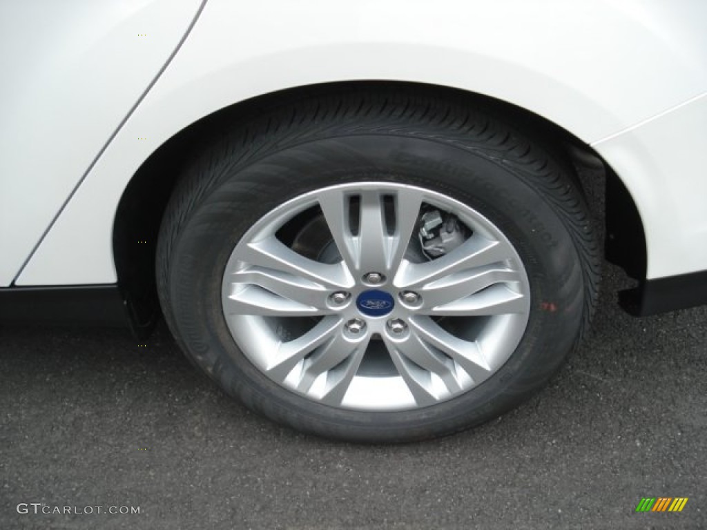 2012 Focus SEL Sedan - White Platinum Tricoat Metallic / Charcoal Black photo #9