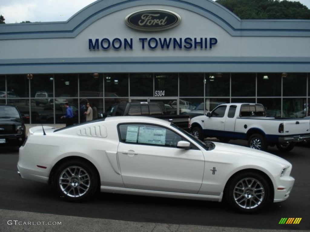 2013 Mustang V6 Premium Coupe - Performance White / Charcoal Black photo #1