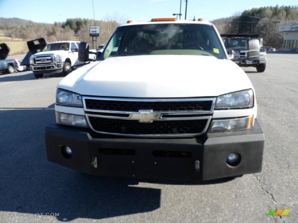 2006 Silverado 3500 LT Crew Cab 4x4 Dually - Summit White / Tan photo #4