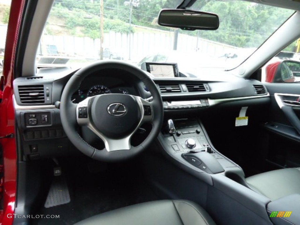 2012 Lexus CT 200h Hybrid Premium Black Dashboard Photo #68401809