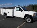 2012 Summit White Chevrolet Silverado 3500HD WT Regular Cab 4x4 Commercial  photo #1