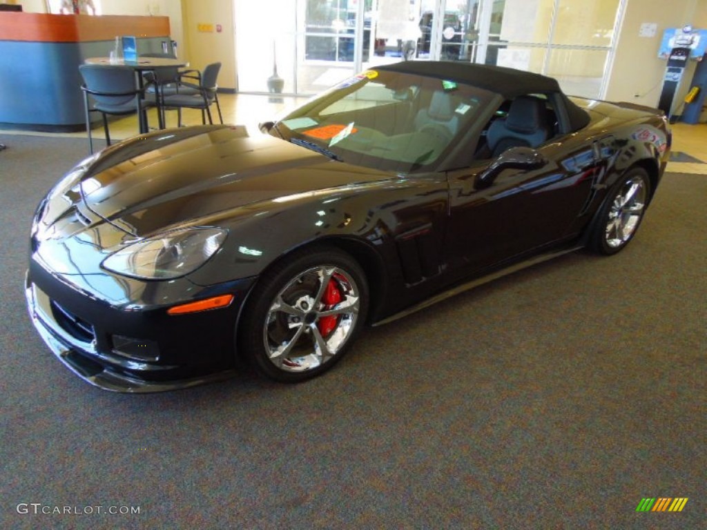 2012 Corvette Grand Sport Convertible - Carbon Flash Metallic / Ebony photo #1