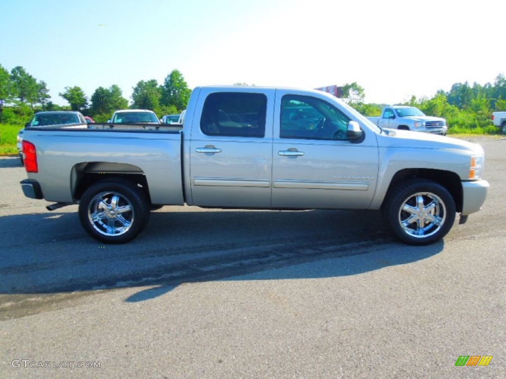 2009 Silverado 1500 LTZ Crew Cab - Silver Birch Metallic / Ebony photo #3
