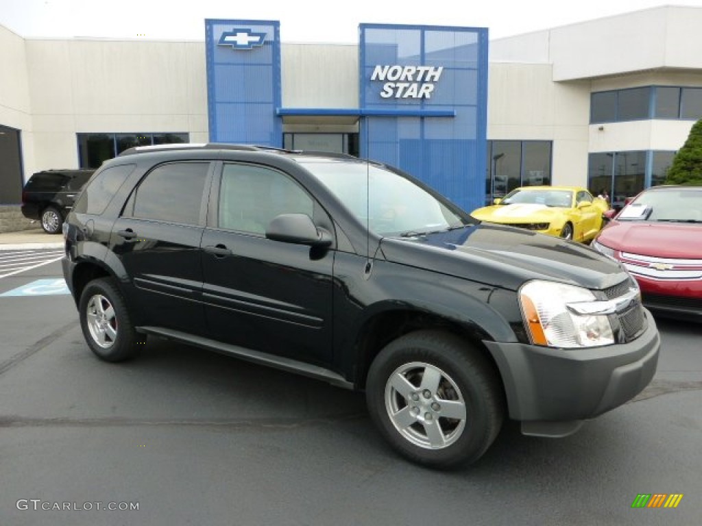 2005 Equinox LS AWD - Black / Light Gray photo #1