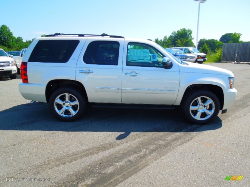 2013 Tahoe LTZ 4x4 - White Diamond Tricoat / Light Cashmere/Dark Cashmere photo #3