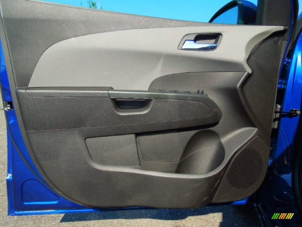 2012 Chevrolet Sonic LT Hatch Jet Black/Dark Titanium Door Panel Photo #68403957