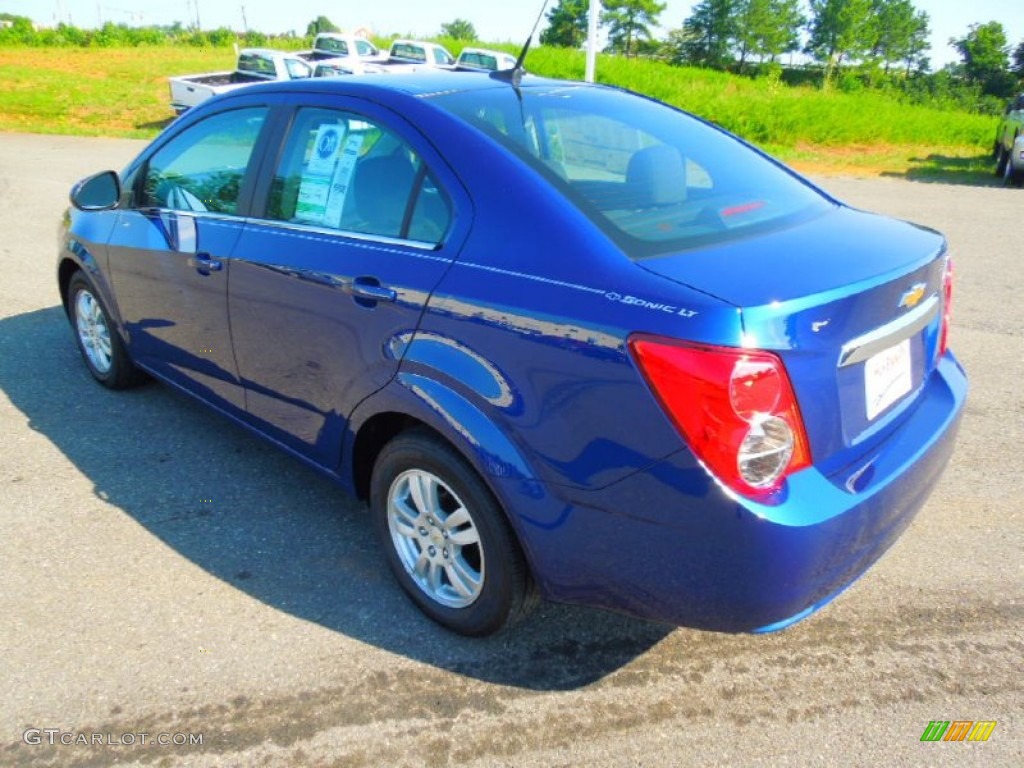 2012 Sonic LT Sedan - Blue Topaz Metallic / Jet Black/Dark Titanium photo #5