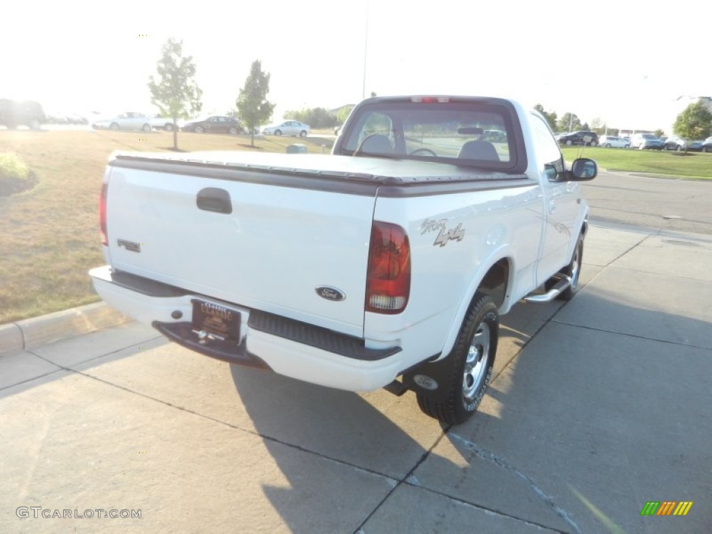 2001 F150 XL Sport Regular Cab 4x4 - Oxford White / Medium Graphite photo #3