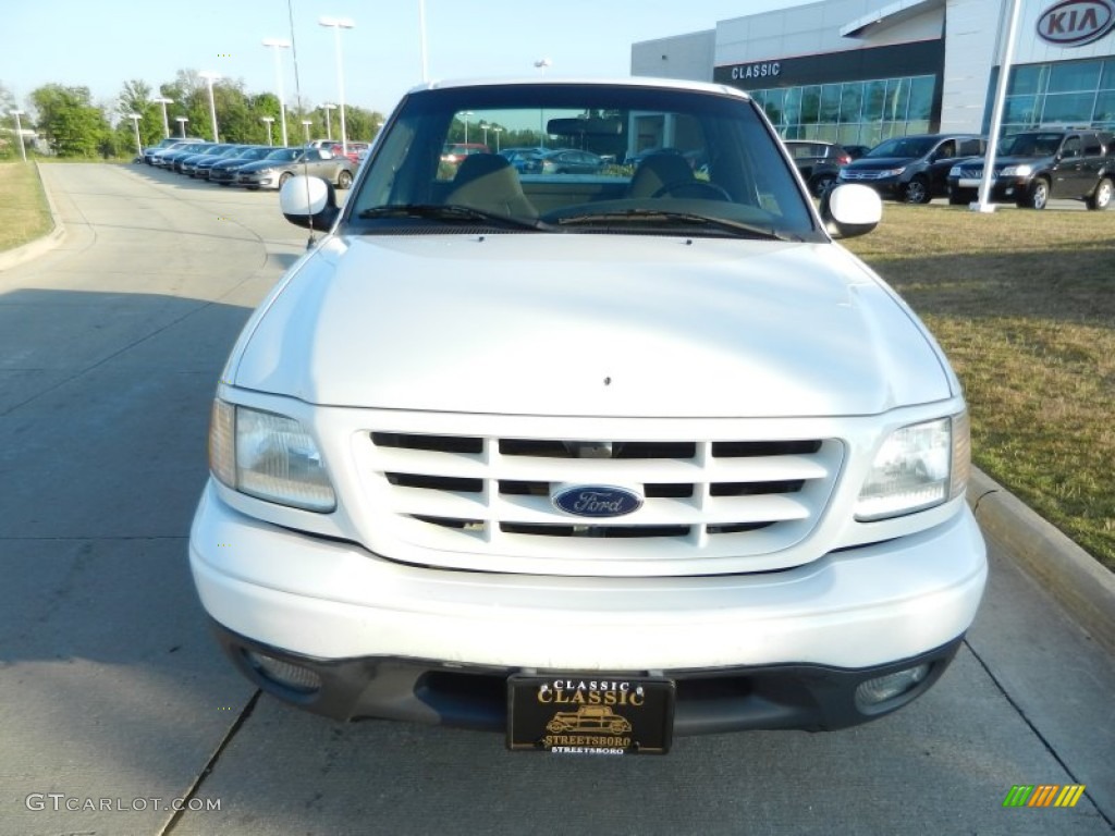 2001 F150 XL Sport Regular Cab 4x4 - Oxford White / Medium Graphite photo #8