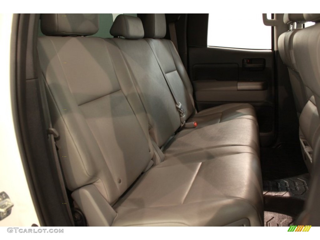 2010 Tundra Double Cab 4x4 - Super White / Graphite Gray photo #10