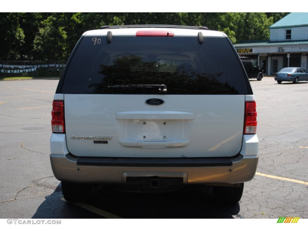 2003 Expedition Eddie Bauer 4x4 - Oxford White / Medium Parchment photo #5
