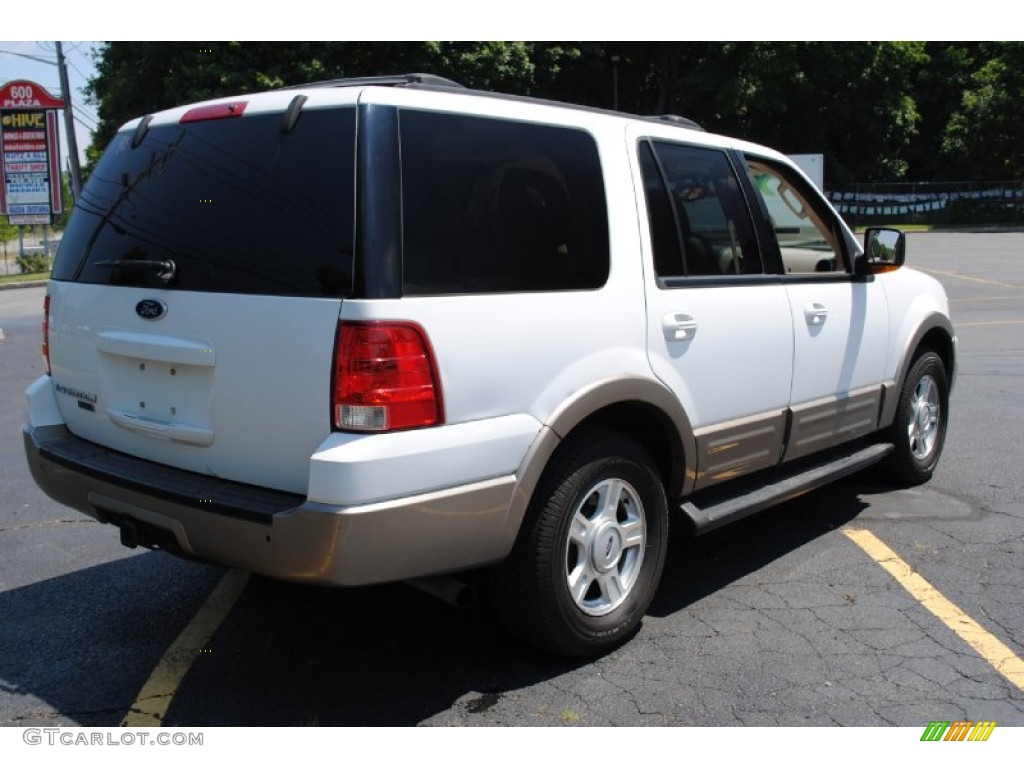 2003 Expedition Eddie Bauer 4x4 - Oxford White / Medium Parchment photo #6