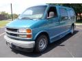 1999 Medium Fernmist Green Metallic Chevrolet Express 1500 Passenger Conversion Van #68406715