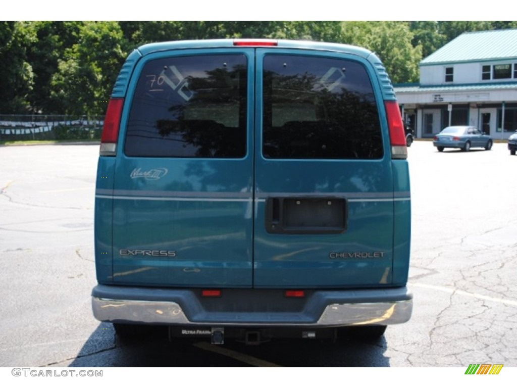 1999 Express 1500 Passenger Conversion Van - Medium Fernmist Green Metallic / Medium Gray photo #5