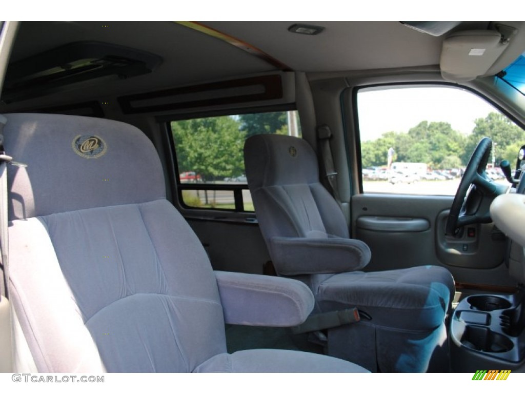 1999 Express 1500 Passenger Conversion Van - Medium Fernmist Green Metallic / Medium Gray photo #9