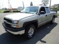 2003 Light Pewter Metallic Chevrolet Silverado 1500 LS Extended Cab 4x4  photo #2