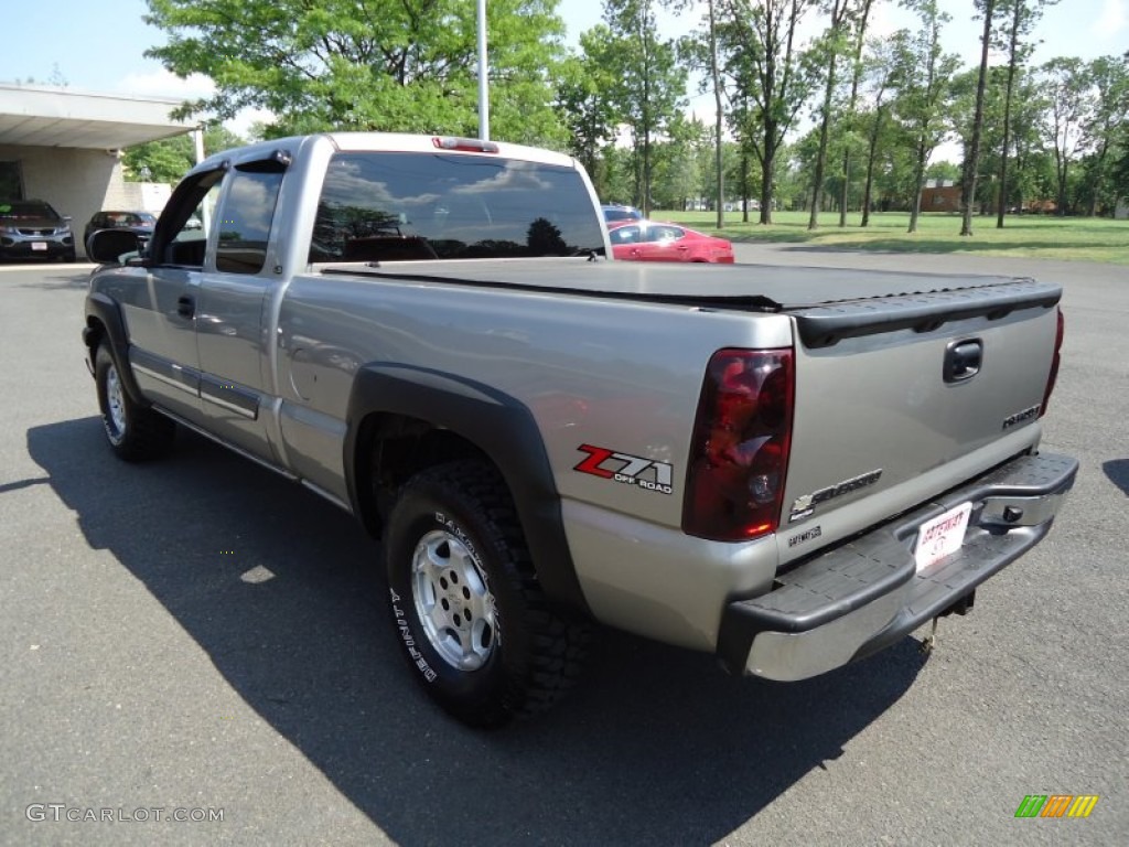 2003 Silverado 1500 LS Extended Cab 4x4 - Light Pewter Metallic / Dark Charcoal photo #7