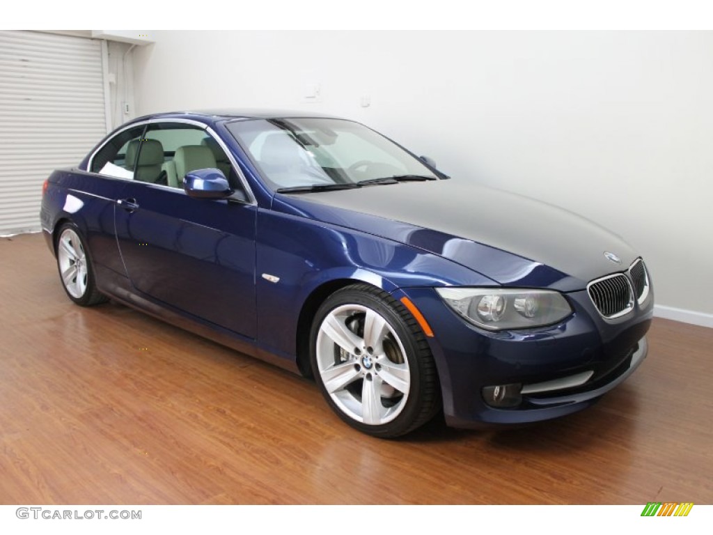2011 3 Series 335i Convertible - Deep Sea Blue Metallic / Oyster/Black Dakota Leather photo #4