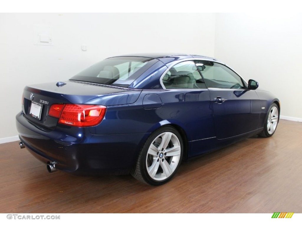 2011 3 Series 335i Convertible - Deep Sea Blue Metallic / Oyster/Black Dakota Leather photo #7