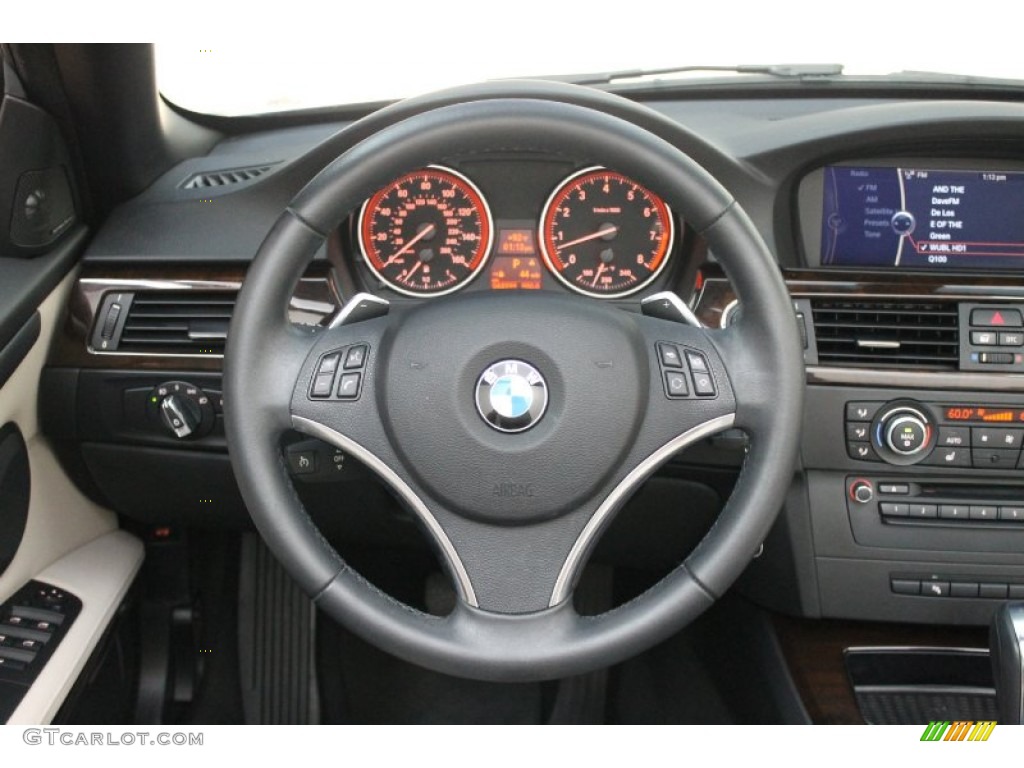 2011 3 Series 335i Convertible - Deep Sea Blue Metallic / Oyster/Black Dakota Leather photo #33