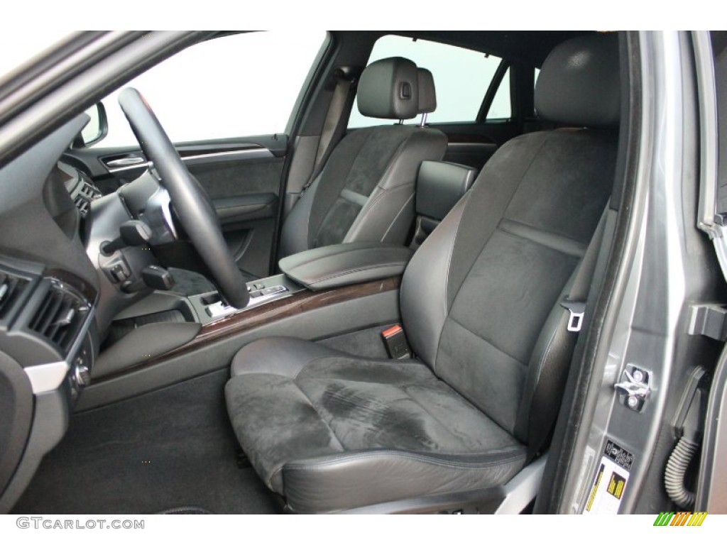 Black Alcantara/Leather Interior 2009 BMW X6 xDrive50i Photo #68412272