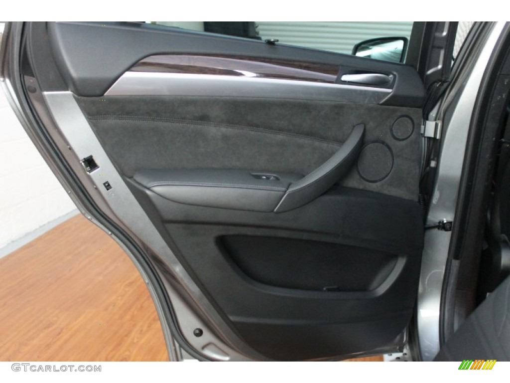 2009 BMW X6 xDrive50i Black Alcantara/Leather Door Panel Photo #68412353