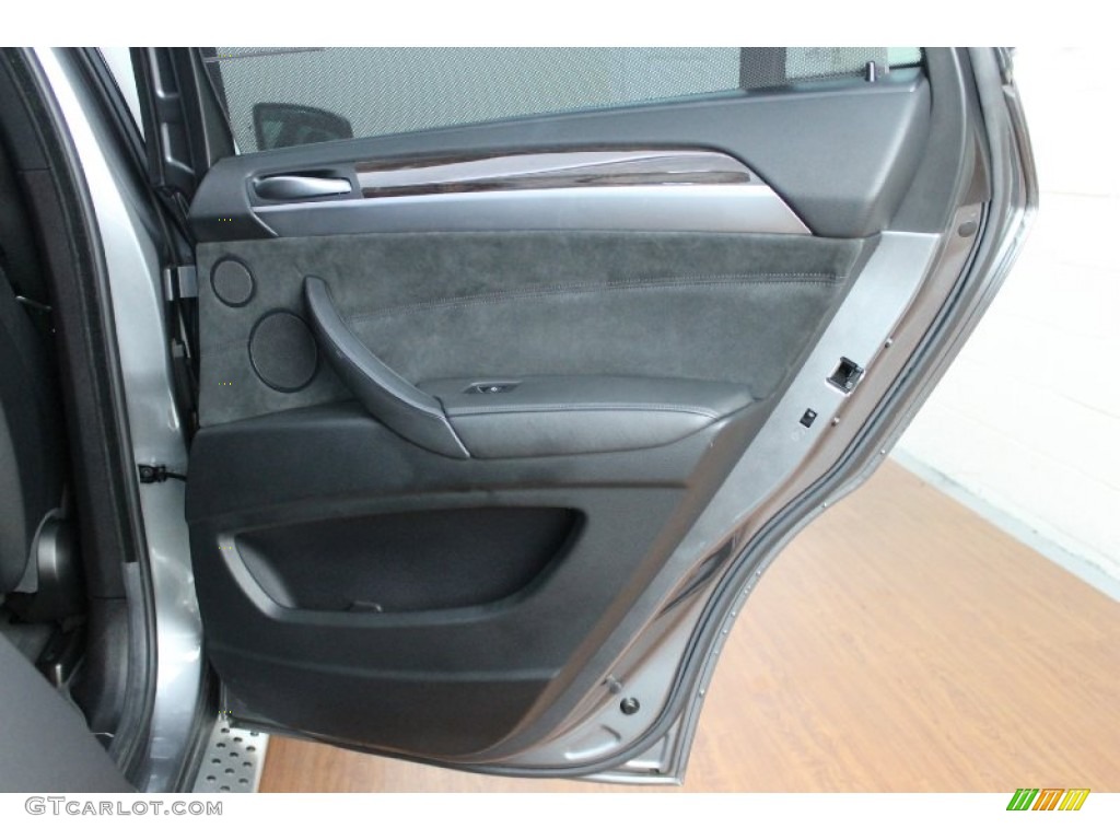 2009 BMW X6 xDrive50i Black Alcantara/Leather Door Panel Photo #68412362