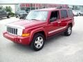 2010 Inferno Red Crystal Pearl Jeep Commander Sport 4x4  photo #10