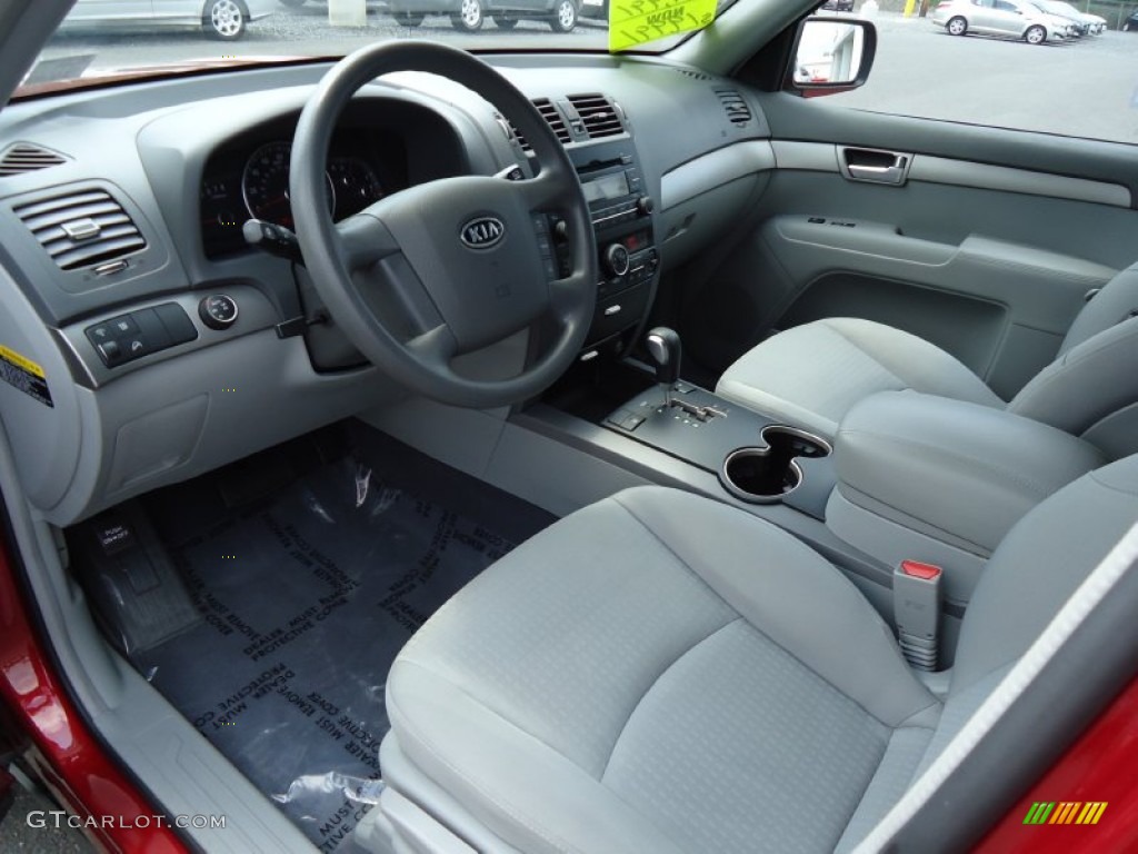 Gray Interior 2009 Kia Borrego LX V6 4x4 Photo #68412961