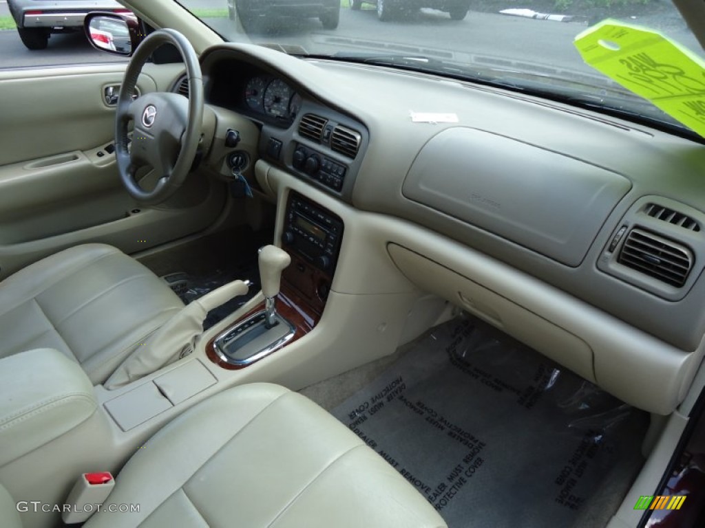 2001 Mazda 626 ES Beige Dashboard Photo #68413433