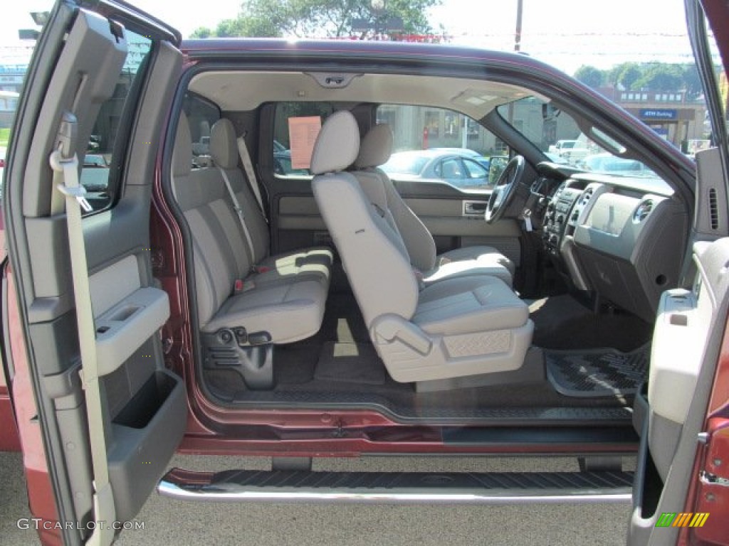 2010 F150 XLT SuperCab 4x4 - Royal Red Metallic / Medium Stone photo #10