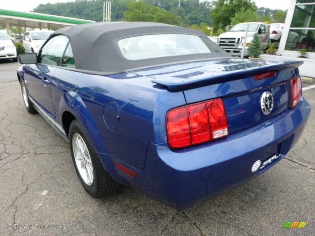 2009 Mustang V6 Convertible - Vista Blue Metallic / Light Graphite photo #3