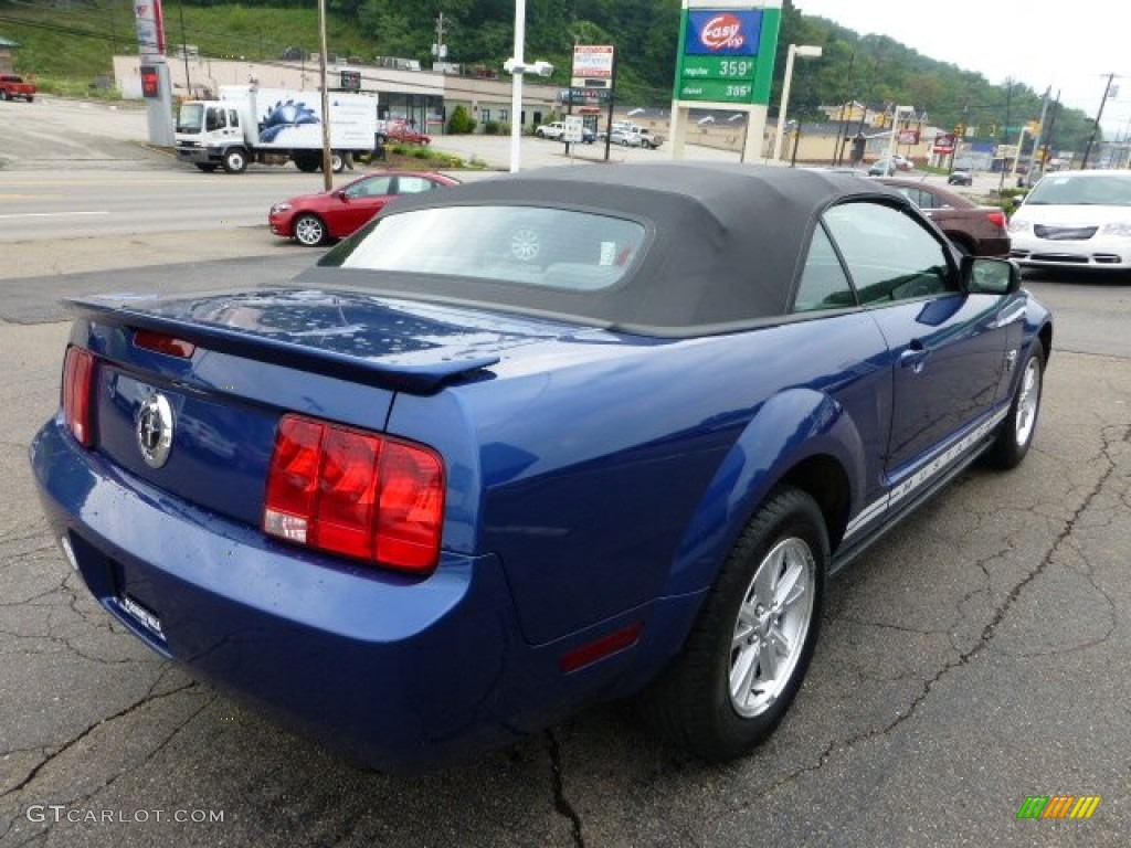 2009 Mustang V6 Convertible - Vista Blue Metallic / Light Graphite photo #5