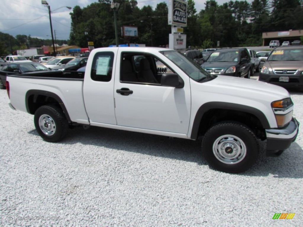 Summit White 2007 Chevrolet Colorado LS Extended Cab 4x4 Exterior Photo #68415908