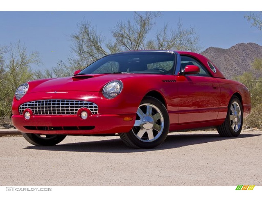 Torch Red 2002 Ford Thunderbird Premium Roadster Exterior Photo #68416770