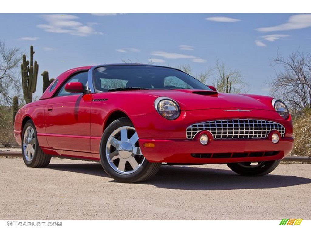 Torch Red 2002 Ford Thunderbird Premium Roadster Exterior Photo #68416796