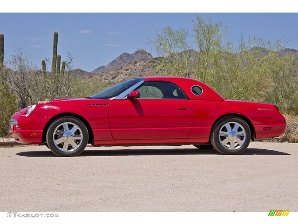 Torch Red 2002 Ford Thunderbird Premium Roadster Exterior Photo #68416859